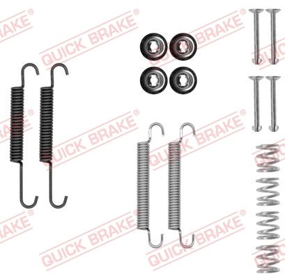 QUICK BRAKE priedų komplektas, stovėjimo stabdžių trinkelės 105-0893